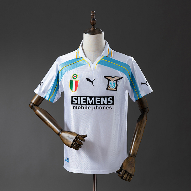 Camiseta retro del centenario de la Lazio 99-00, tallas S-XXL